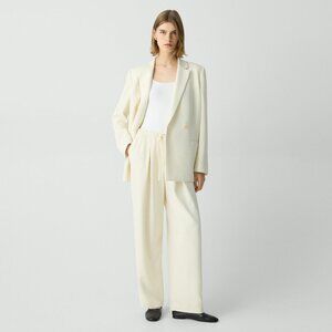 Theory Pleated Pull-On Pant in Admiral Crepe